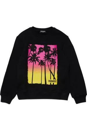 Dsquared2 Palm tree-print cotton sweatshirt