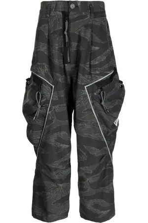 MOSTLY HEARD RARELY SEEN 3D drop-crotch trousers
