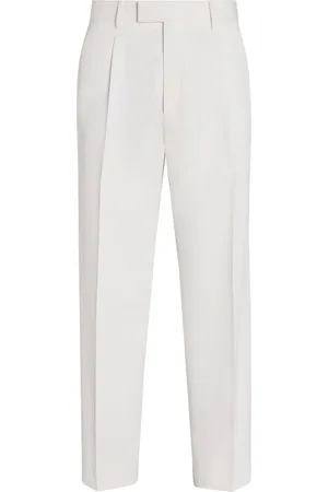 Ermenegildo Zegna Pressed-crease tailored trousers