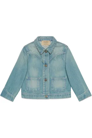 Buy Mango Kids Boys Navy Blue Solid Denim Jacket With Washed Effect -  Jackets for Boys 7098382 | Myntra