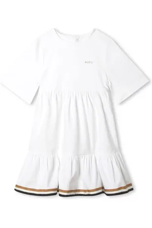 HUGO BOSS Logo-print tiered minidress