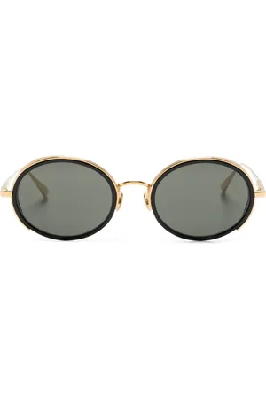 Linda Farrow Finn round-frame sunglasses