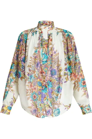 Etro Floral-print cotton blouse