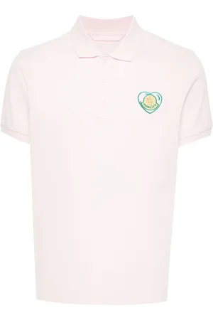 Moncler Embroidered-logo cotton polo shirt