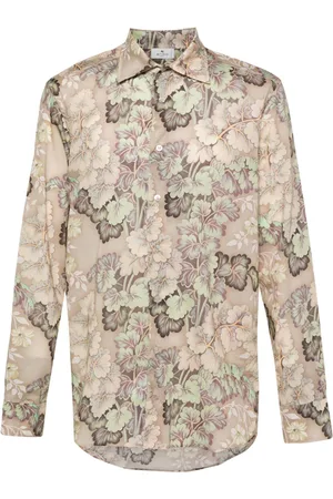 Etro Floral-print cotton shirt