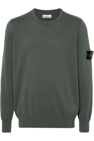 Stone Island Compass-badge knitted jumper