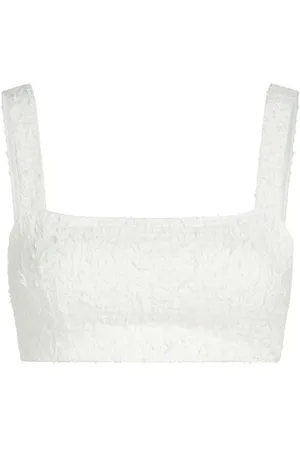 Karl Lagerfeld Boucl?? crop top