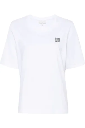 Maison Kitsuné Fox-appliqu?? T-shirt