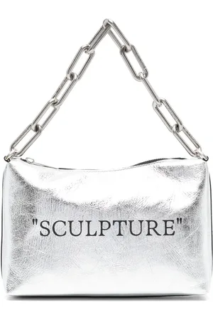 OFF-WHITE Block Pouch leather shoulder bag