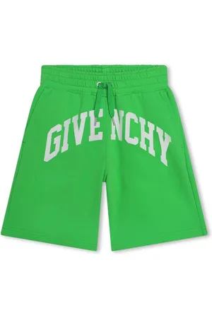 Givenchy Kids gradient-effect logo-embroidered shorts - Black