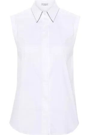 Brunello Cucinelli Sleeveless button-up shirt