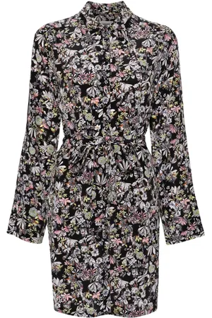 Zadig & Voltaire Botanical-print silk shirtdress
