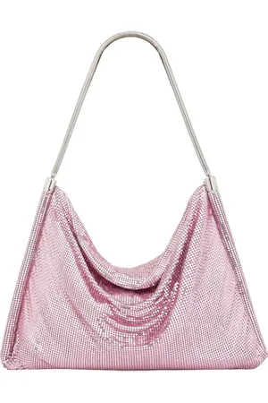 Paco rabanne Slouch-body metallic-finish shoulder bag