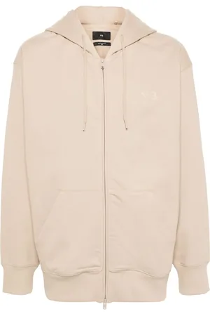 Y-3 Logo-print zip-up hoodie