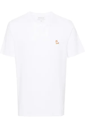 Maison Kitsuné Fox-patch cotton T-shirt