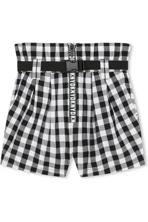 DKNY Checked cotton shorts