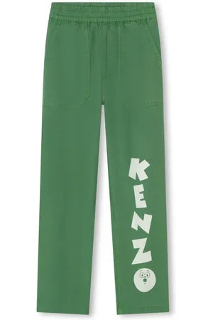 Kenzo Logo-print straight-leg trousers