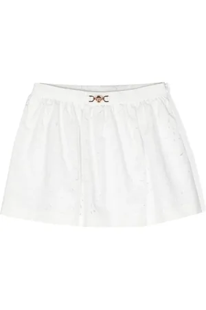 Tweed miniskirt in white - Versace, Mytheresa en 2024