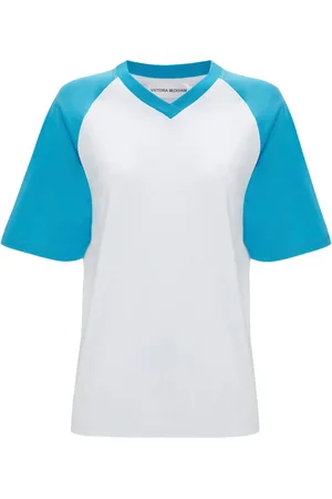 Victoria Beckham Football organic-cotton T-shirt