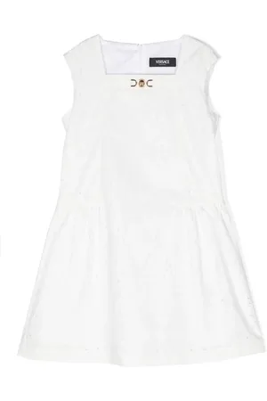 VERSACE Barocco-print cut-out detailed dress