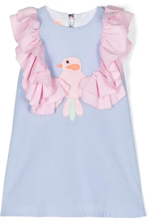 Wauw Capow by Bangbang Chirping ruffled cotton dress