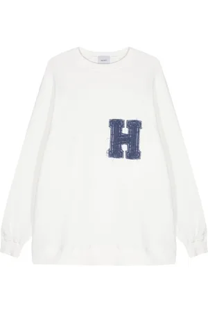 Halfboy Logo-appliqu?? cotton long sweatshirt