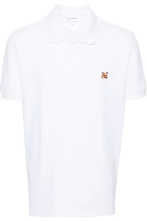 Maison Kitsuné Fox-patch piqu?? polo shirt