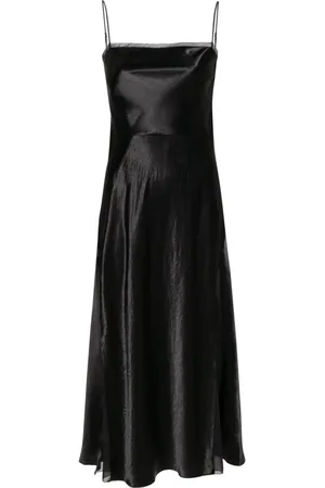 Vince Sheer-panelled silk slip dress