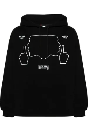 GCDS Do Not Talk To Me cotton hoodie