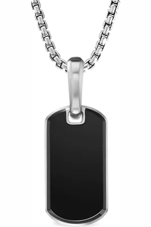 David Yurman Sterling silver Chevron tag (21mm)