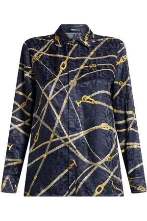 VERSACE Greca Nautical long-sleeve shirt