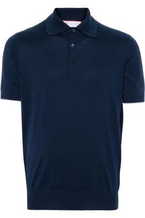 Brunello Cucinelli Contrasting-trim cotton polo shirt