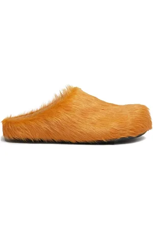 Marni Fussbet Sabot calf-hair slippers