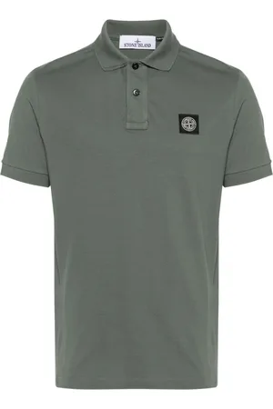 Stone Island Compass-patch piqu?? polo shirt