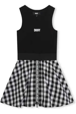 DKNY Logo-print cotton dress