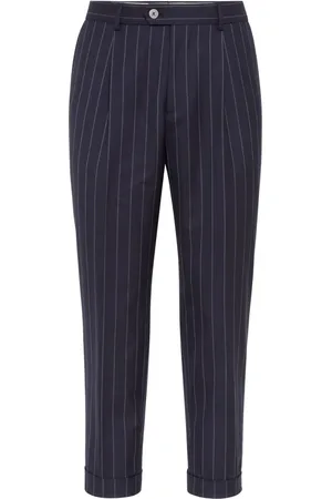 Brunello Cucinelli Tapered-leg wool trousers