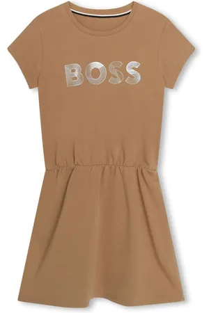 HUGO BOSS Logo-print A-line dress