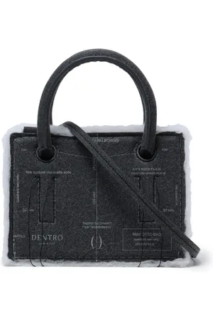 Dentro Mini Otto Paper leather tote bag