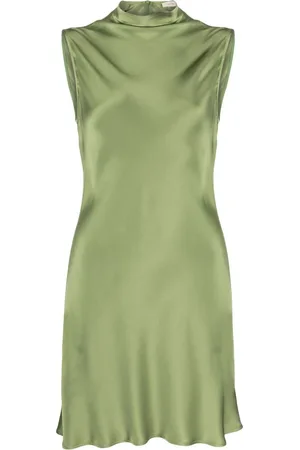 LAPOINTE Sleeveless satin minidress