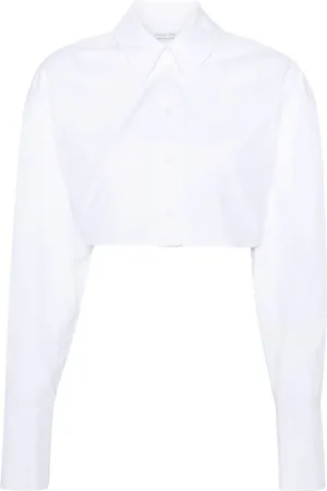 Patrizia Pepe Cropped cotton shirt