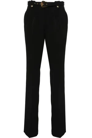 VERSACE Belted tapered trousers