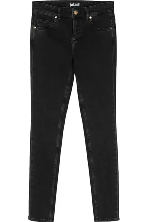 Roberto Cavalli Fringed detail skinny jeans