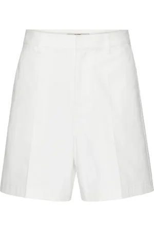 VALENTINO GARAVANI V-detail canvas bermuda shorts