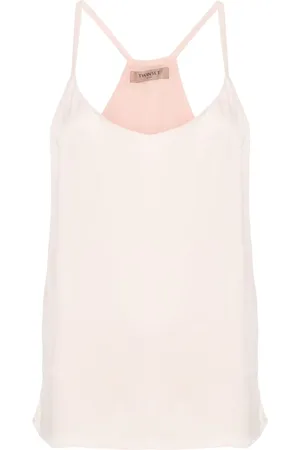 Twin-Set Sleeveless satin top