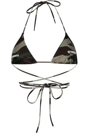Vetements Camouflage-print bikini top