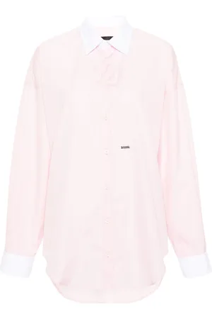 Dsquared2 Contrasting-collar cotton shirt