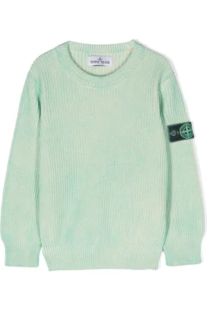 Stone Island Compass-badge ribbed jumper