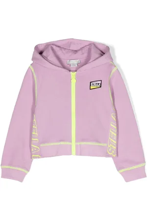 Stella McCartney Logo-patch zipped-up hoodie