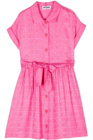 Moschino Logo-print belted dress