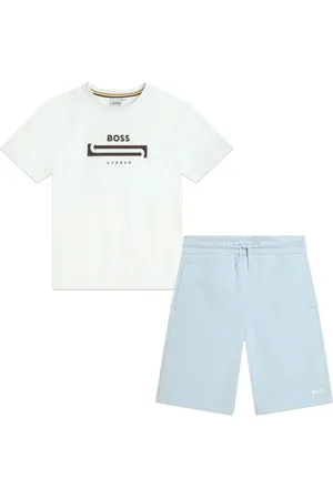 HUGO BOSS Logo-print cotton tracksuit set